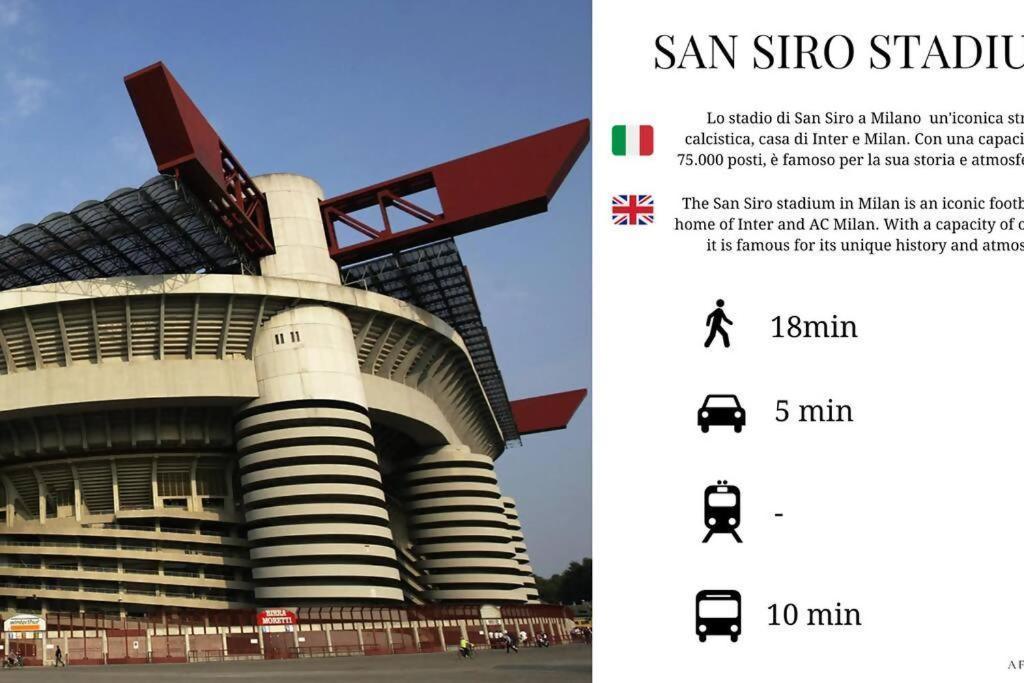 Sunny San Siro Stadio Apartment Milano Eksteriør billede